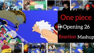 one Piece Opening 26  Us   Reaction Mashup [upl. by Hartman789]