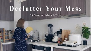 12 Simple Things I Do Everyday to Declutter Mess  A Day in My Life VLOG by Malaysian Housewife [upl. by Osswald]