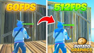 So I Tested The BEST Potato Graphics in Fortnite Chapter 6 🥔 INSANE FPS BOOST [upl. by Airtemak]