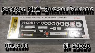 Unboxing ProXXon PKWSteckschlüsselsatz Nr 23020  HD  GermanDeutsch [upl. by Burnaby578]