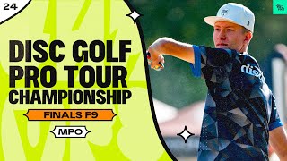 2024 Disc Golf Pro Tour Championship  MPO FINALF9  Wysocki Buhr Robinson Anttila  JomezPro [upl. by Burkitt]