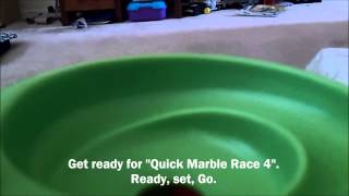 Quick Marble Race 4 w all Solid Colored Marbles [upl. by Enitsed609]