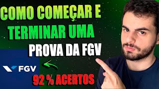 COMO FAZER A MELHOR PROVA DA FGV 7 PASSOS NA PRÁTICA [upl. by Zeke]