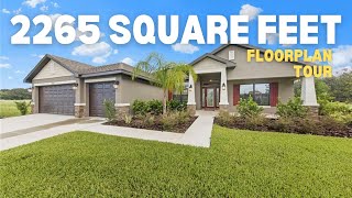 2265 Floorplan Tour  4 Bed 3 Bath [upl. by Atilal]