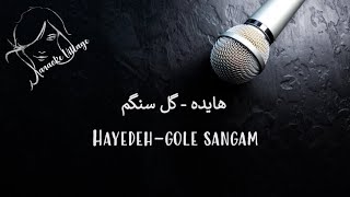 Hayedeh  Gole Sangam  FarsiPersian Karaoke   هایده  گل سنگم  کارائوکه فارسی [upl. by Novehc]