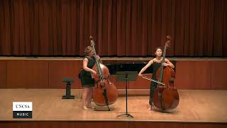 Bottesini Gran Duetto No 2  Nina DeCesare Mikyung Sung double basses [upl. by Sonitnatsok]