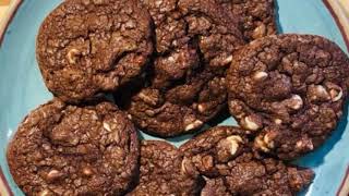 CAKE MIX COOKIES  HOW TO MAKE CAKE MIX CHOCOLATE COOKIES WITH WHITE CHOCOLATE amp PECANS [upl. by Stephannie124]