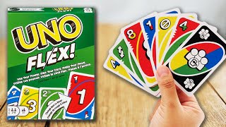 UNO FLEX  Spielregeln TV Spielanleitung Deutsch  MATTEL GAMES neues Kartenspiel [upl. by Gnok]