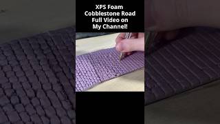 How to Build a REALISTIC Cobblestone Road for Dioramas from XPS Foam miniature foam stone [upl. by Landel110]