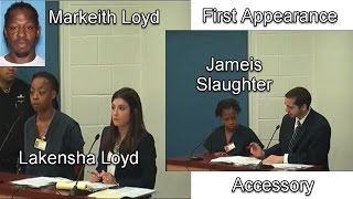 Markeith Loyd Arraignment of Niece and ExGirlfriend 011217 [upl. by Lednem562]