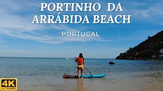 Beach Walk In Portinho Da Arrábida And Creiro Beach Portugal 【Walking Tour】 4K UHD [upl. by Hamian]