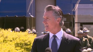 LIVE  Gov Newsom speaks at memorial ceremony for fallen CHP officers in West Sacramento [upl. by Harrow]