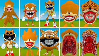 EVOLUTION OF ALL NEW BROWN SONIC SMILING CRITTERS POPPY PLAYTIME CHAPTER 3 In Garrys Mod [upl. by Lamak582]