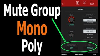 MPC Mute Group MonoPolyphony Explained Program Edit part 1 [upl. by Aelahs]