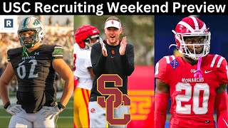 USC Football Recruiting Buzz  USC Hosts Top Recruits [upl. by Asinla]