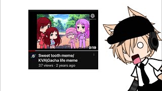 Reacting to my first and old gacha life video meme [upl. by Artenehs]