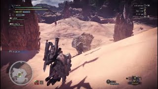 Monster Hunter World Beta Cutting Barroth Tail with Paralysis Knife [upl. by Toll]