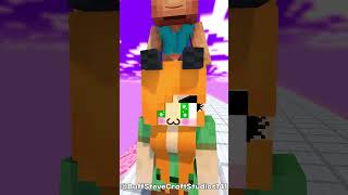 LOVE RUN Help Alex Save Baby Steve from Bad Entity Girl  Minecraft Animation minecraft shorts [upl. by Darcie17]