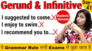 Gerunds and infinitives  Gerunds Infinitives Grammar [upl. by Down]