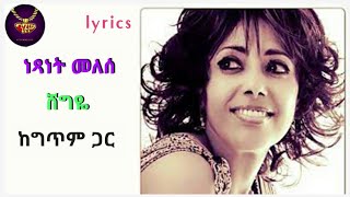 Netsanet Melese  Shegye  lyrics video  ነጻነት መለሰ  ሸግዬ  ከግጥም ጋር [upl. by Namas]