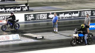 HarleyDavidson Pan America 1250 Vs Suzuki SV650 Sport Bike Drag Race Las Vegas 622023  4K UHD [upl. by Ydisac308]