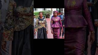 SénégalGabon  les deux premières Dames Marie Khone Faye et Zita Oligui Nguema bassiroudiomaye [upl. by Cela]