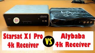 Starsat X1 Pro 4K Receiver VS Alybaba ALY A90000 4k Receiver A Comparison Detail in UrduHindi [upl. by Nolyaj356]