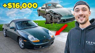 I Rebuilt A CRASHED Porsche Boxster for CHEAP [upl. by Gardy]