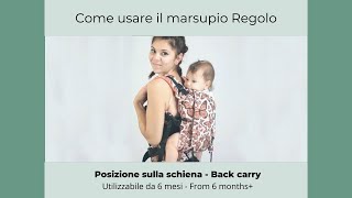 Come portare dietro con il Marsupio Portabebè  Regolo BabyMonkey [upl. by Shelah]