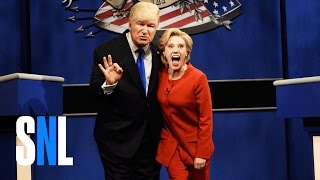 Donald Trump vs Hillary Clinton Debate Cold Open  SNL [upl. by Melan]