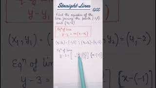 Straight Lines Solved Question shorts ytshorts maths mathematics straightlines solved slopes [upl. by Grady]