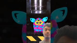 Hydraulic press ne Aisa hi Kiya 😂😱🫣 satisfying furby smashinator hydraulicpress [upl. by Alebasi]