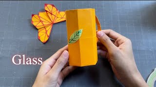 How to Make A Glass With A Paper  Glass DIY [upl. by Coussoule]