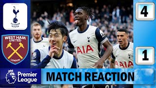 Bissouma amp Son Shine  Tottenham 4  1 West Ham  Match Reaction [upl. by Greggs]