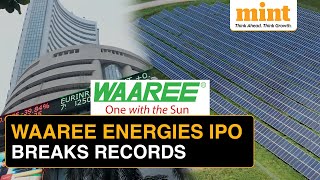 Waaree Energies IPO Breaks Record of Bajaj Housing Tata Tech  Complete Details About the Company [upl. by Ecneitap561]