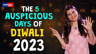 Diwali 2023 What are the 5 days of Diwali and what to do when Here are the rituals [upl. by Ssyla]