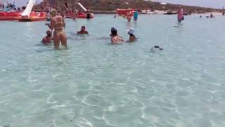 Cyprus AyiaNapa Nissi Beach Кипр АйяНапа Пляж Нисси бич [upl. by Rauscher952]