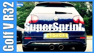 VW Golf 5 R32 w SUPERSPRINT Exhaust LOUD StartUp amp Revs [upl. by Clara]