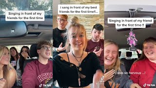 Singing in front of my friends for the first time SHOCKED  TikTok Compilation 09 [upl. by Debee]