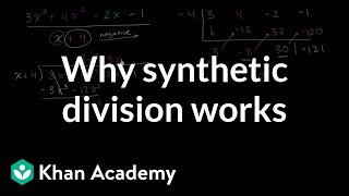 Why synthetic division works  Polynomial and rational functions  Algebra II  Khan Academy [upl. by Squires915]