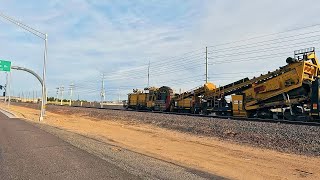 Railroad Maintenance of Way Equipment Along Grand Avenue [upl. by Valerlan]