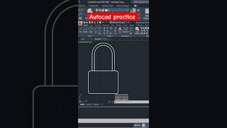 Autocad practice drawing  Cad by Ankit  autocad mechanical autocad autocad2d [upl. by Ramed]