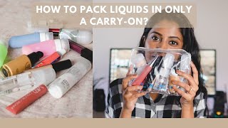 HOW TO PACK LIQUIDS IN ONLY A CARRYON [upl. by Quintie]