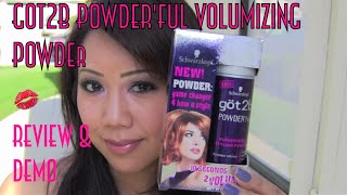 Got2b Powderful Volumizing Powder Review ♥ Demo [upl. by Llerrad]