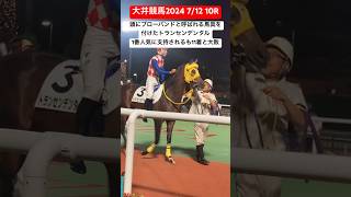 頭にブローバンドと呼ばれる馬具を付けたトランセンデンタル🐎 大井競馬 トランセンド ブローバンド [upl. by Filahk]