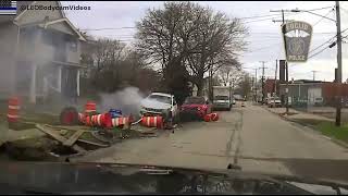 Dash cam shows Euclid Police in high speed pursuit that ends in deadly crash [upl. by Ruyle]