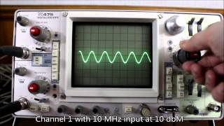 Tektronix 475 200 MHz 2 Channel Oscilloscope O Scope [upl. by Lauryn117]