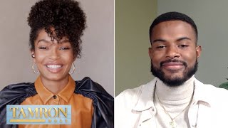 “grownish” Stars Yara Shahidi amp Trevor Jackson Talk Upcoming Season [upl. by Ellennod]