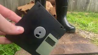 Smashing a floppy disk with Kodiplayz [upl. by Elmaleh451]