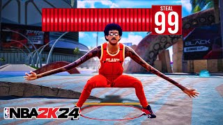 I Broke NBA 2K24 with a 99 STEAL RATING [upl. by Enaek948]